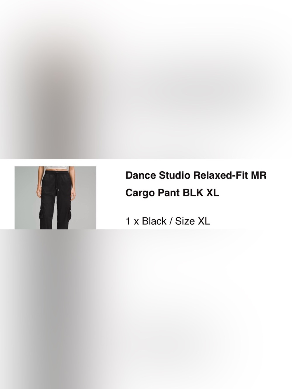 Lululemon Black Dance Studio Cargo Pants Relaxed Fit Size XL - Picture 8 of 8